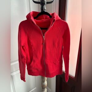 lululemon athletica Coral Red Hoodie